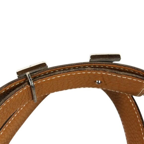 HERMES Black Leather Belt - Picture 9 of 10